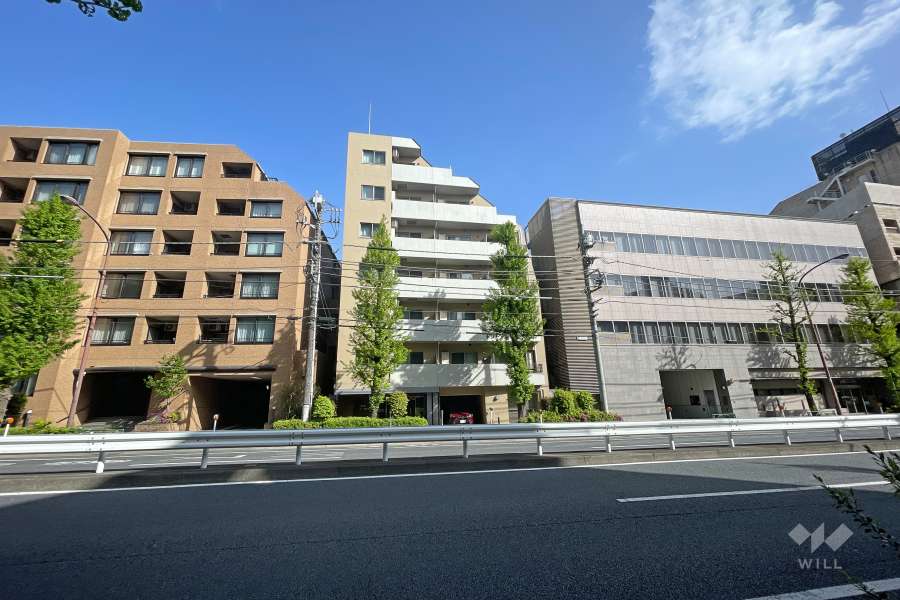 クリオ等々力の外観（南側から）