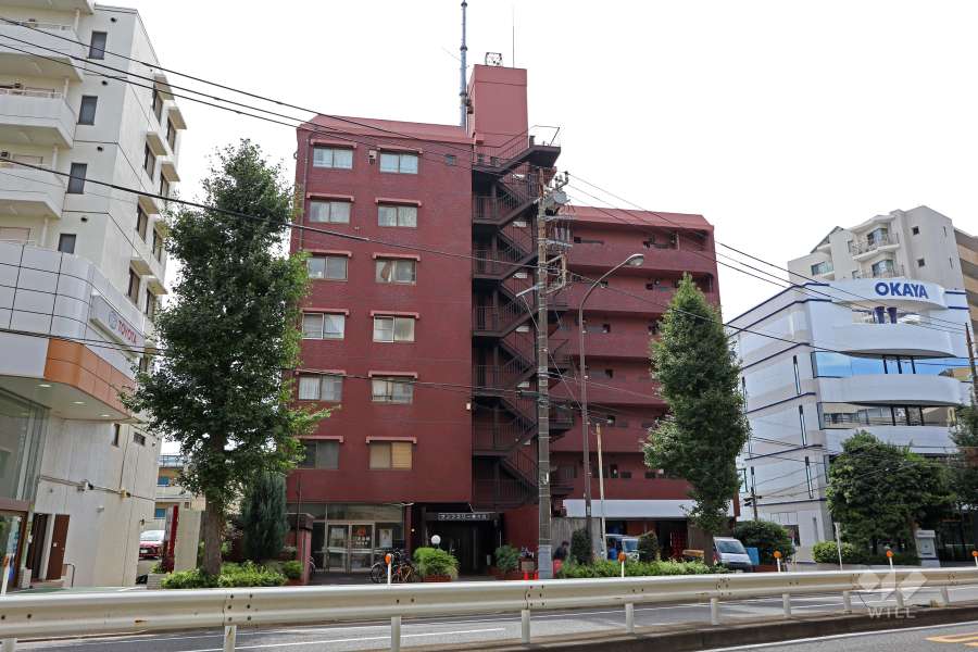 サンフラワー等々力の外観（北側から）