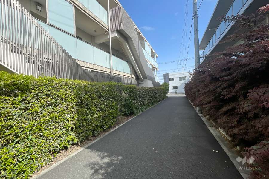 敷地東側の前面道路