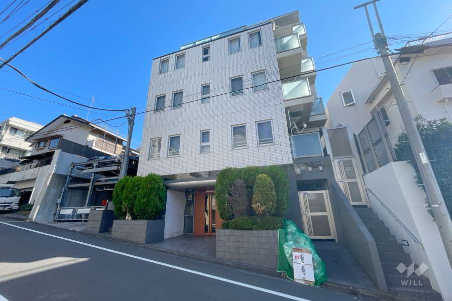 エクセレント等々力の外観（南西側から）