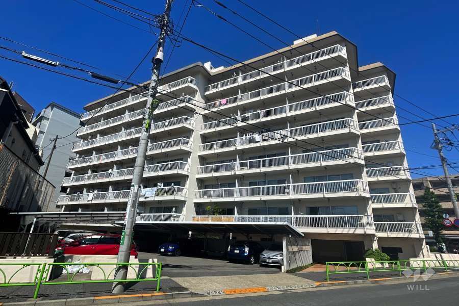 等々力ビューハイツの外観（南東側から）