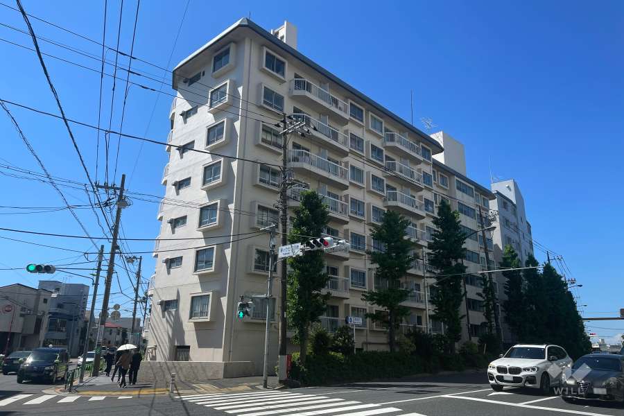 等々力ビューハイツの外観（北東側から）