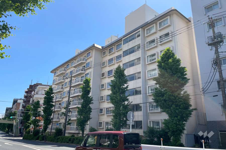 等々力ビューハイツの外観（北西側から）