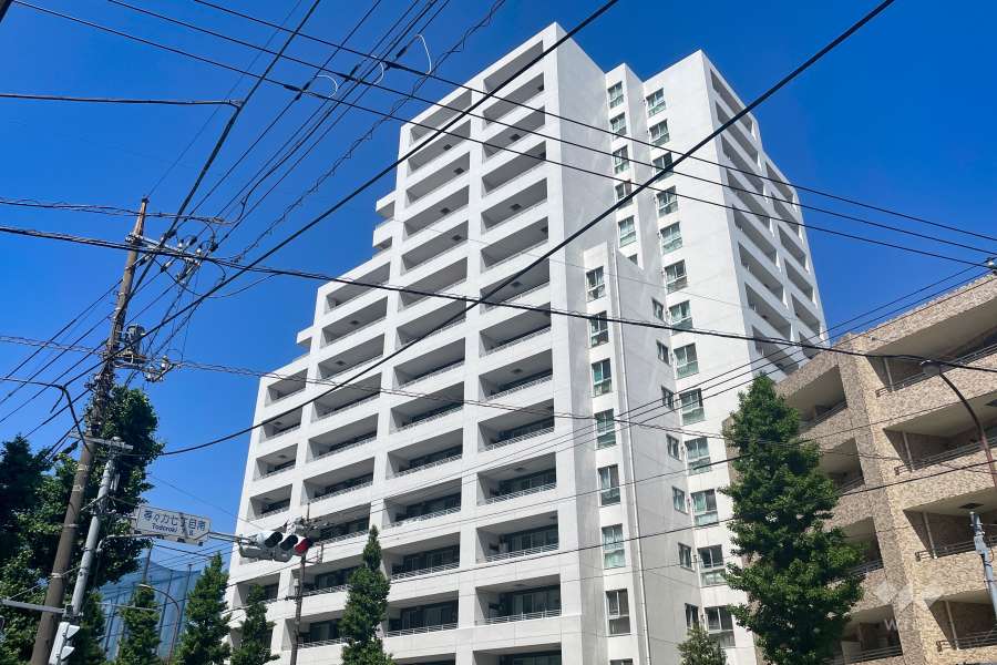 ピアースコード等々力の外観（南東側から）