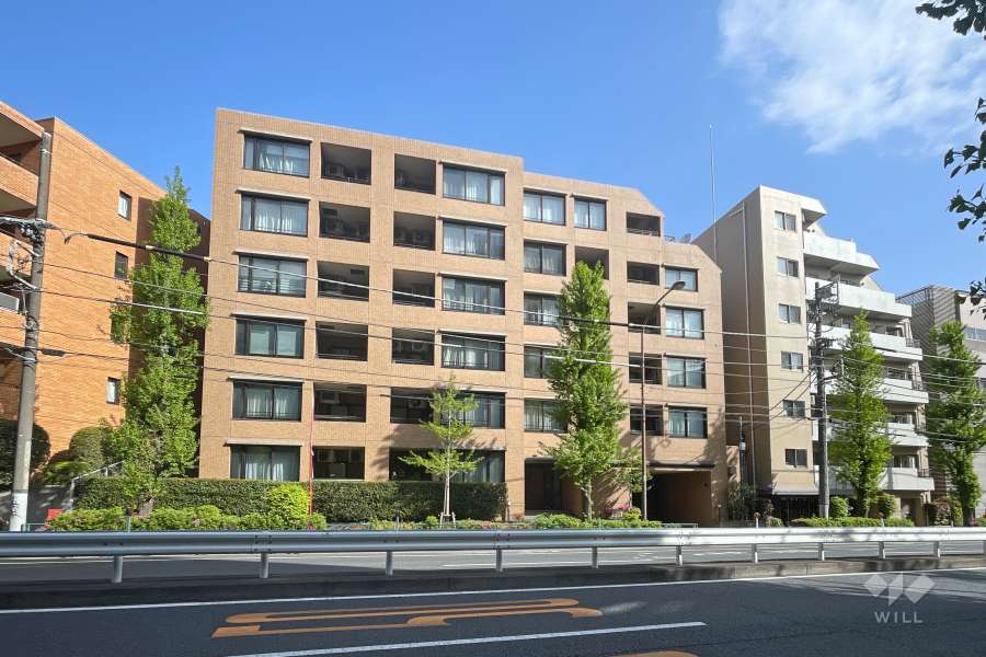 ベルシャトウ等々力の外観（南西側から）