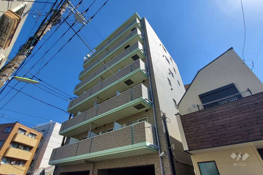 アフェクシオン南烏山の外観(南西から)