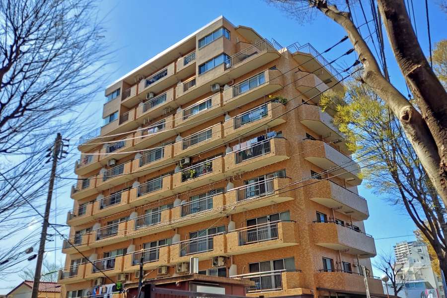 ライオンズマンション南烏山の外観(北東から)