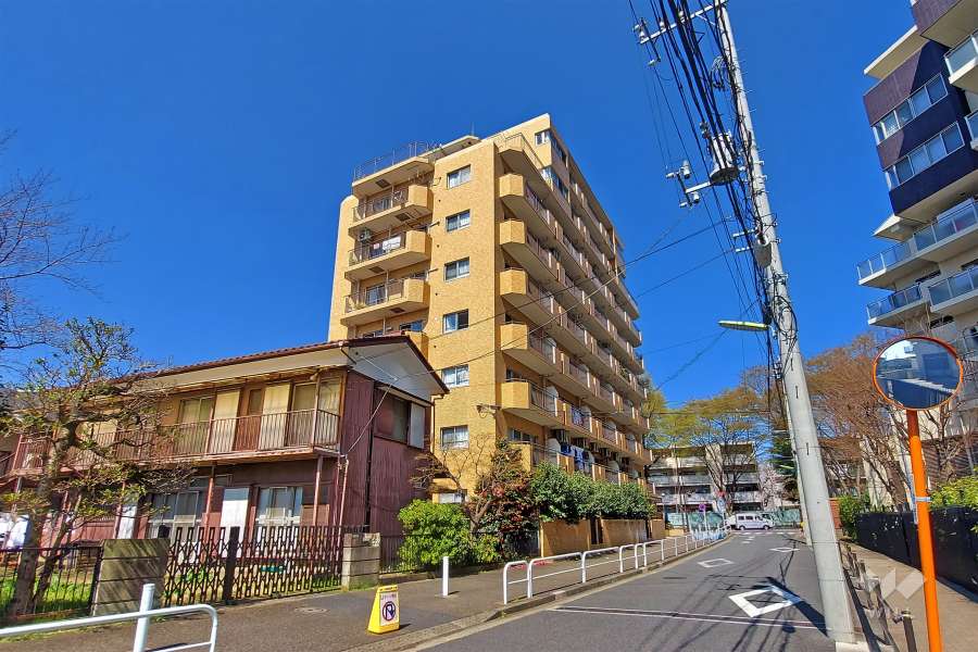 ライオンズマンション南烏山の遠景(南から)