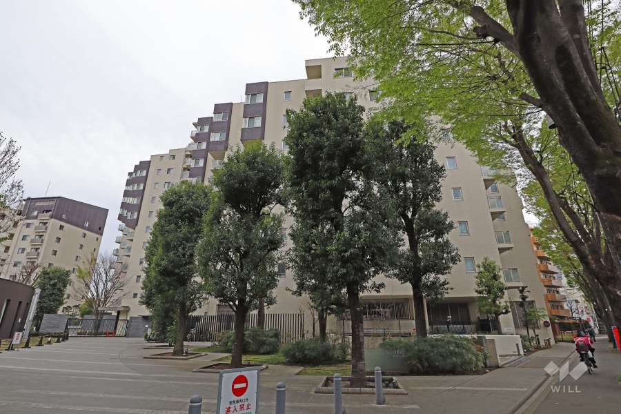 グローリオ蘆花公園テラス棟の外観（北東側から）