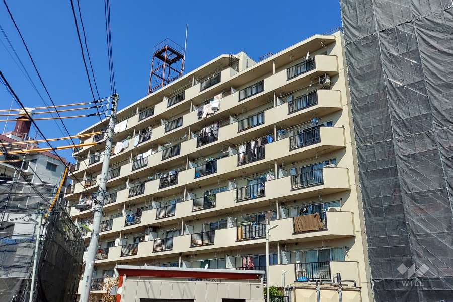 レインボー烏山の外観(南西側から)