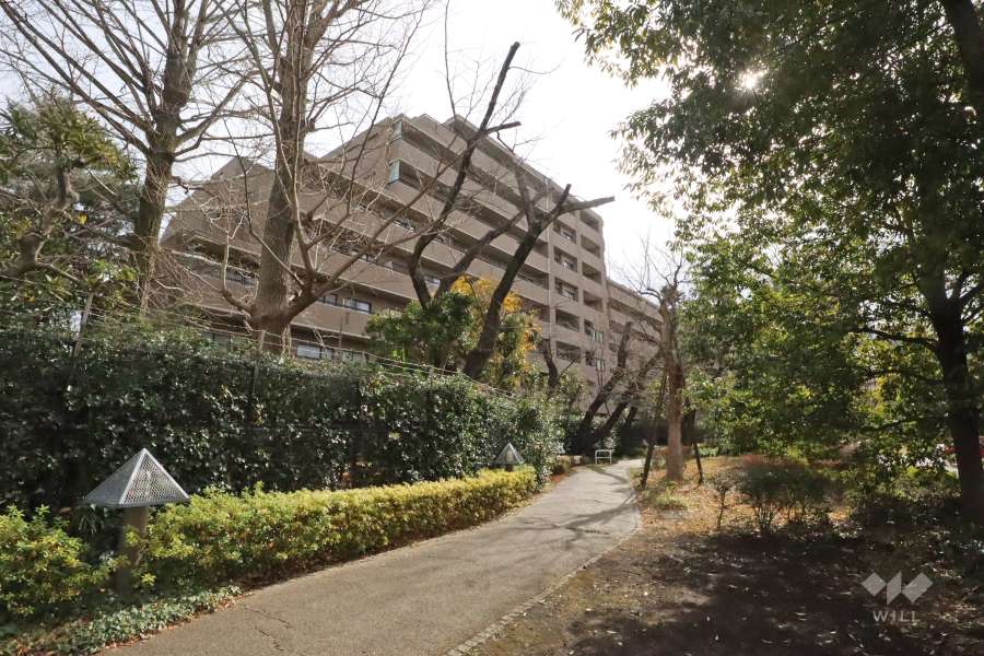 芦花公園プレスティージュの外観(北西側)から