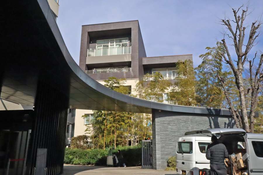 グローリオ蘆花公園ヴィラＡ棟の外観（南側から）