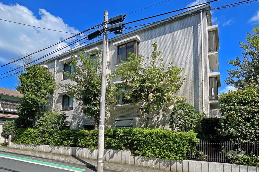 ハウス梅ヶ丘の外観（南西側から）