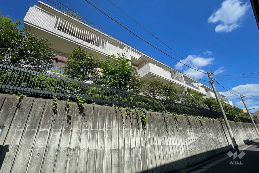 梅ヶ丘ハイムの外観（南西側から）