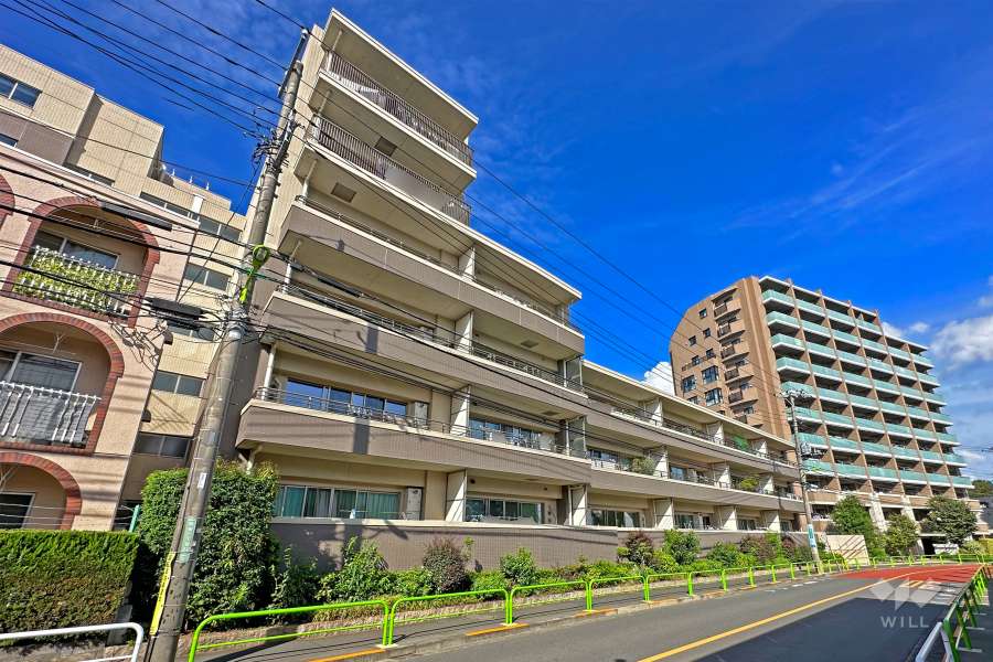 パークホームズエアリーコート蘆花公園の外観（南西側から）