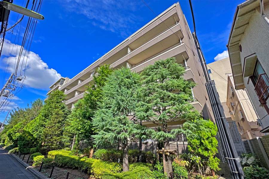 パークホームズエアリーコート蘆花公園の外観（南西側から）