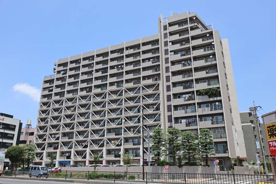 柿の木坂パレスの外観（南側から）