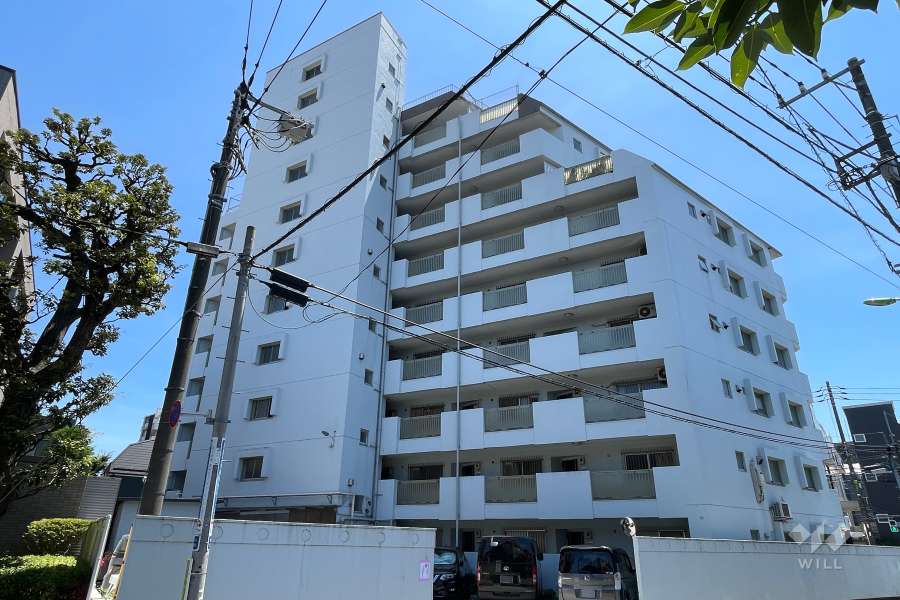 学芸大ダイヤモンドマンションの外観（北西側から）