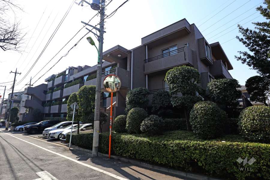 東急ドエルアルス学芸大学パークサイドの外観（北側から）