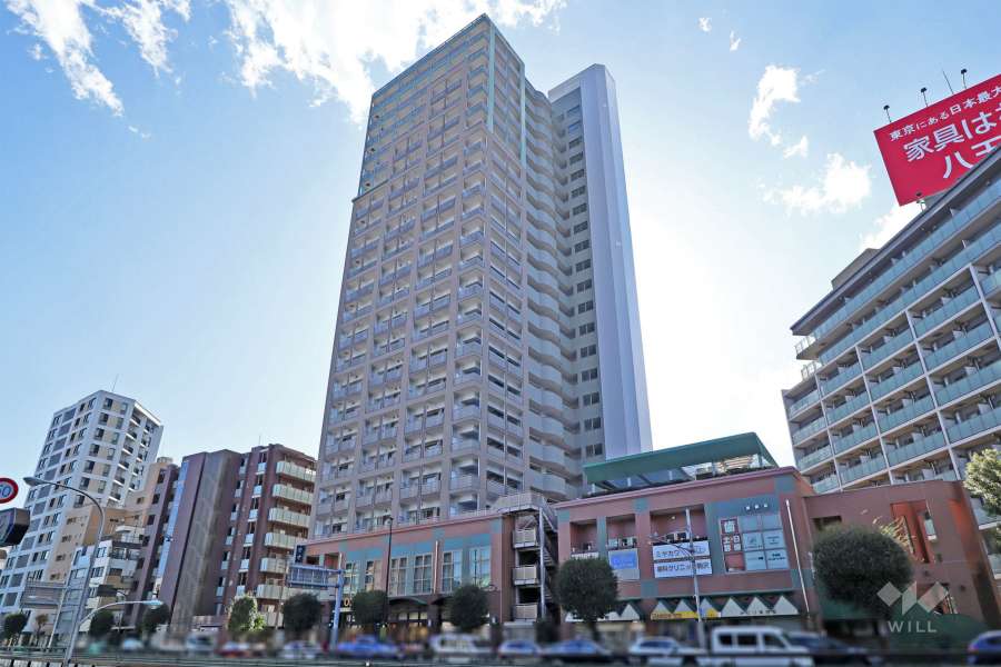 ヴィルヌーブタワー駒沢の外観(北西側から)