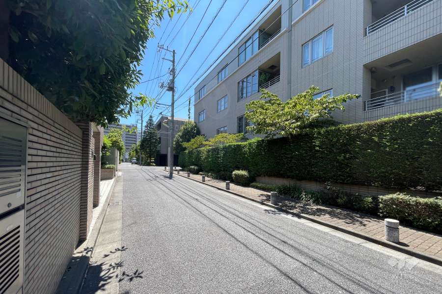 敷地南東側の前面道路