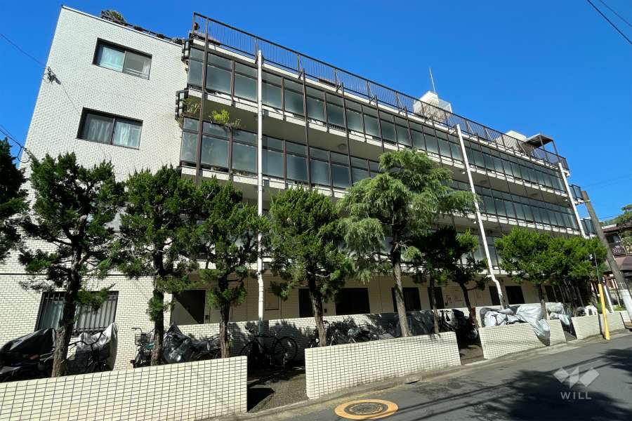 ライオンズマンション上野毛第3の外観（東側から）　