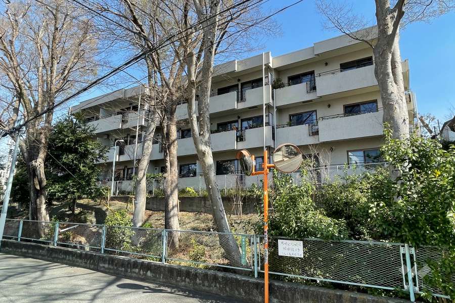 上野毛ガーデンハイツＢ棟の外観（南西側から）
