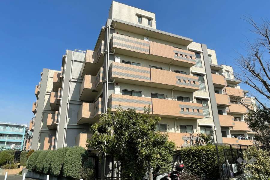 ジェイパークリバージュ二子玉川の外観（南西側から）