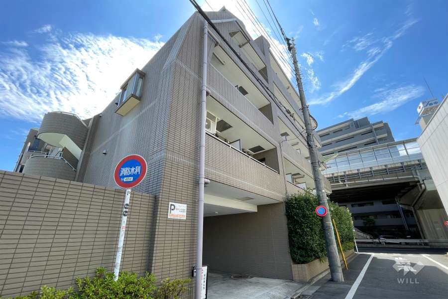 菱和パレス世田谷桜新町の外観（北西側から）