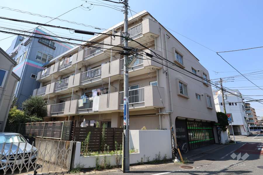 マンションの外観（南東側から）