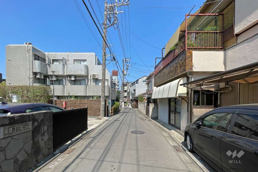 敷地北側の全面道路