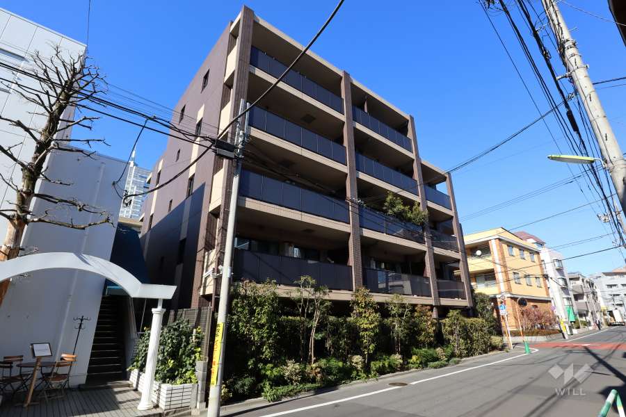 オープンレジデンシア用賀の外観(北西側から)