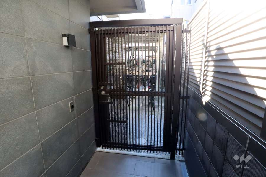 駐輪場の出入り口