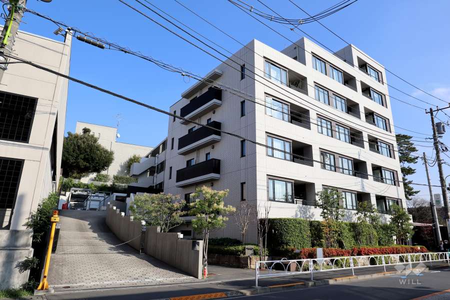 ウェリス用賀の外観（北西側から）