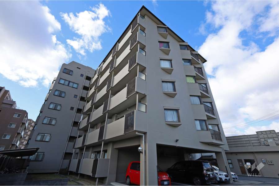 サニーハイツ逆瀬川の外観（北東側から）