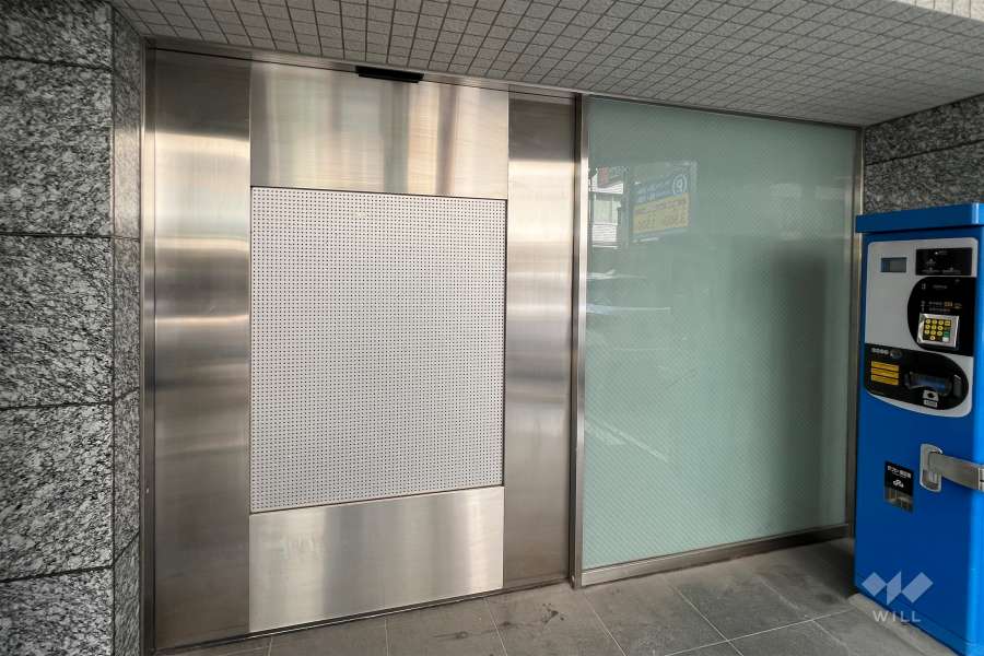 駐輪場の出入り口
