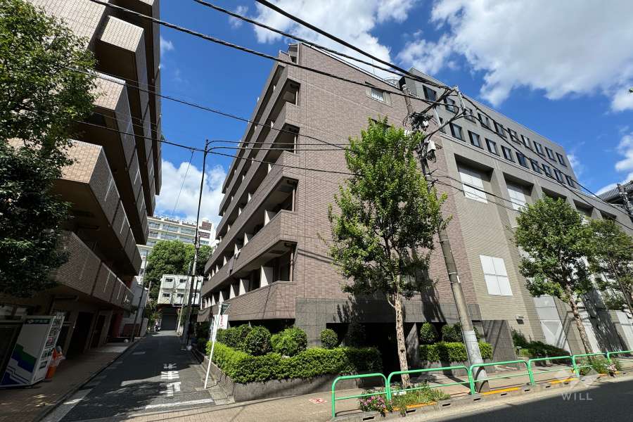 パレステュディオ三番町の外観（南西側から）