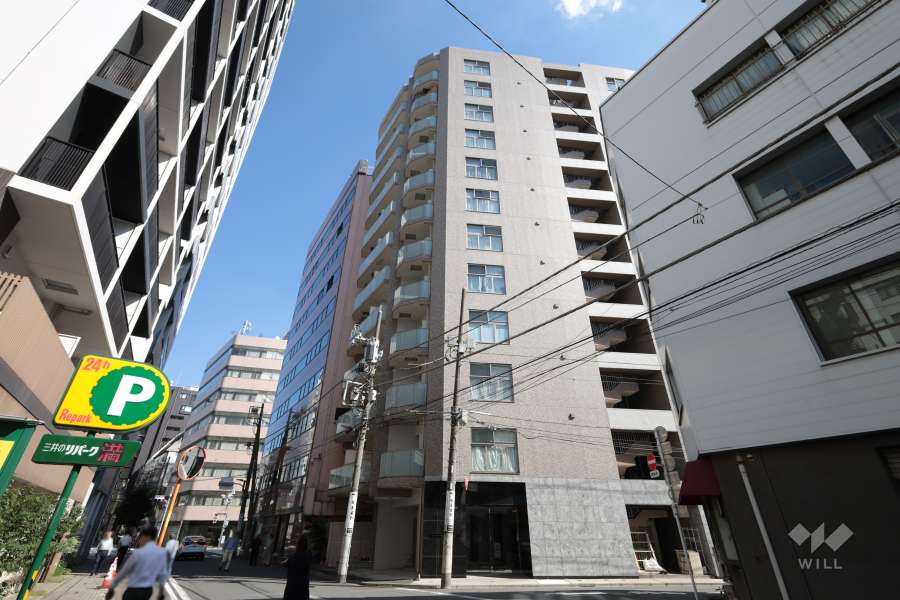 クレイシア神田淡路町の外観（南側から）