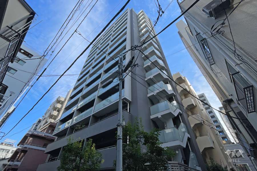 アデニウム東神田の外観（北西側から）