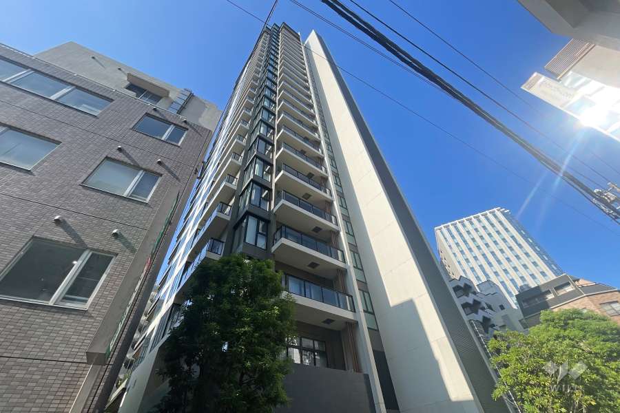 アルビオザタワー千代田飯田橋の外観（北東側から）　