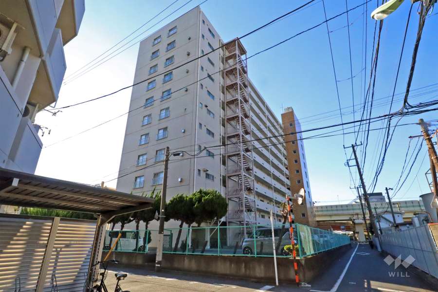 三洋キャッスルハイツの外観(北東側から)