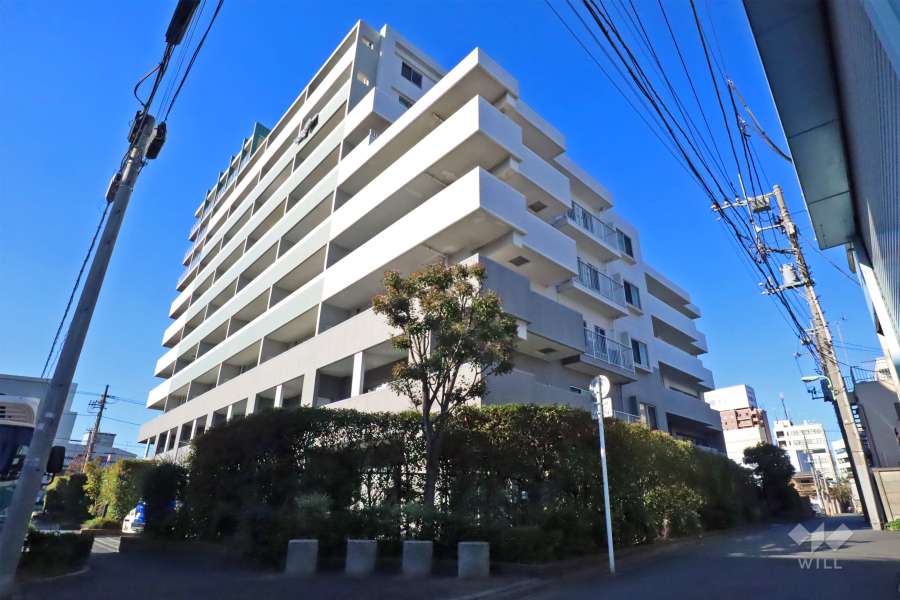 クレッセント東京リプライムの外観(南東側から)