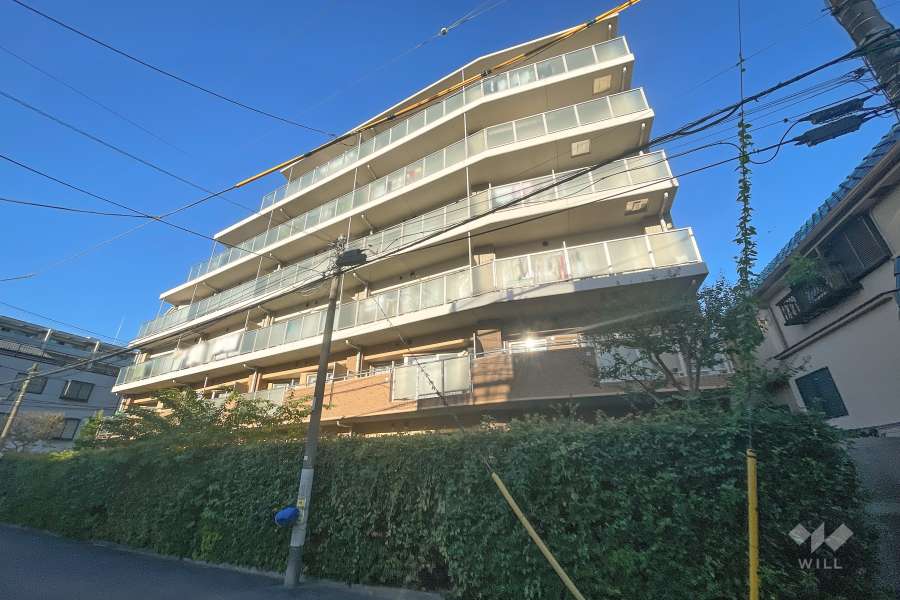 藤和シティホームズ多摩川鵜の木の外観（南西側から）