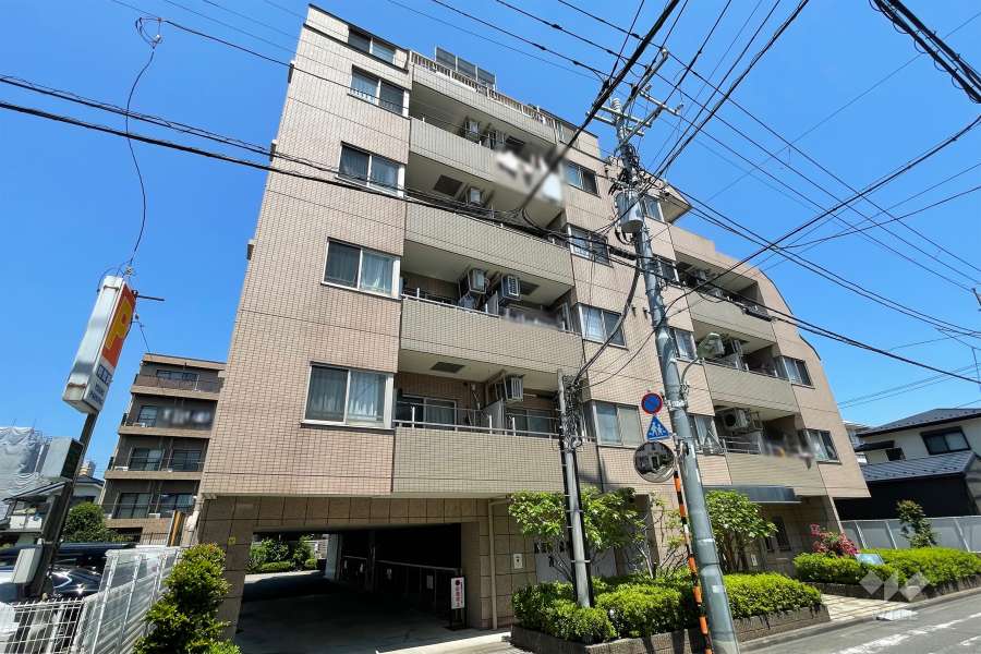 ガーデンホーム鵜の木の外観（南側から）