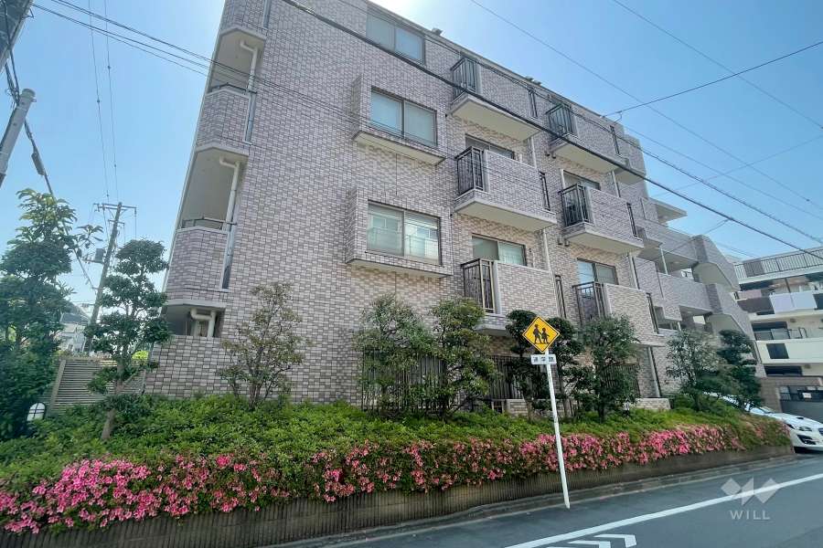 ソルシェ多摩川の外観（北東側から）