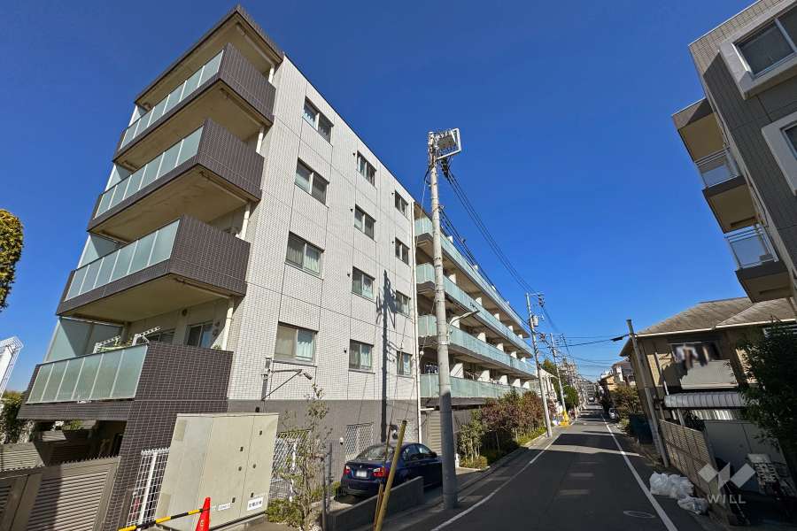 グランスイート鵜の木リバージュの外観（南西側から）