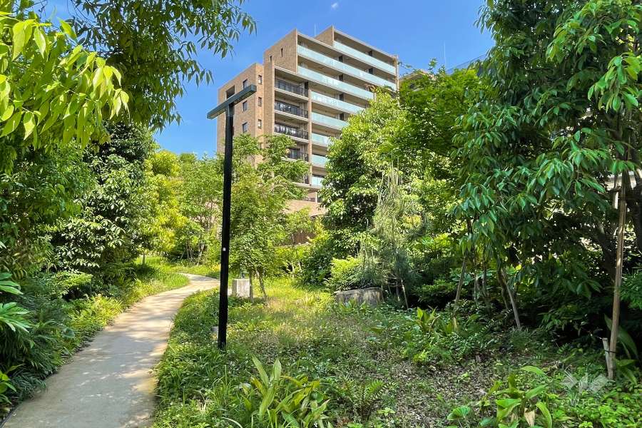 ブランズシティ久が原の外観（西側から）