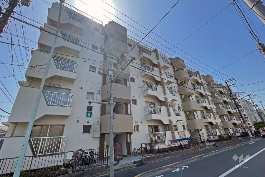 下丸子ハイコーポの外観（南東側から）