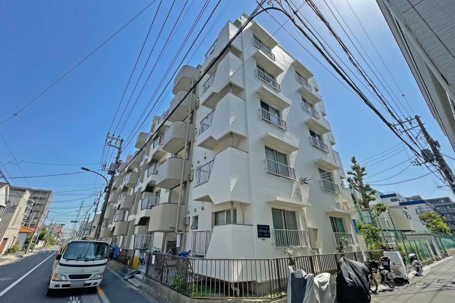 下丸子ハイコーポの外観（北側から）