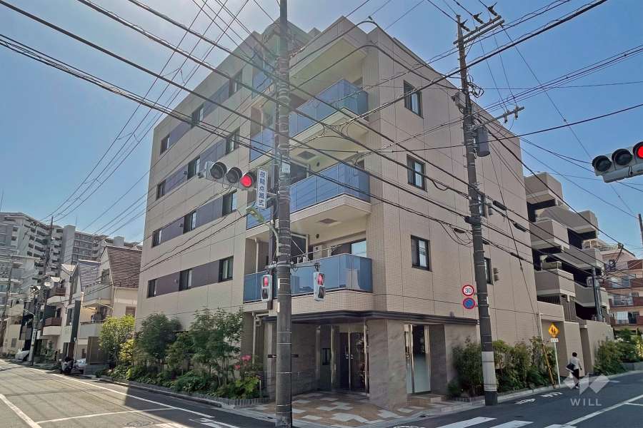 エクセレントシティ下丸子の外観（南東側から）